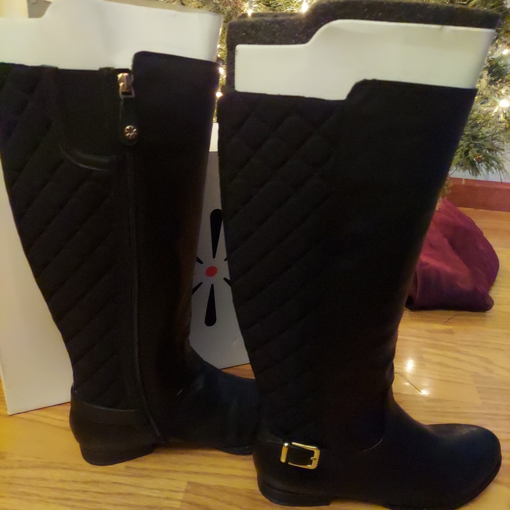 Isaac Mizrah Black Riding Boots 9.5